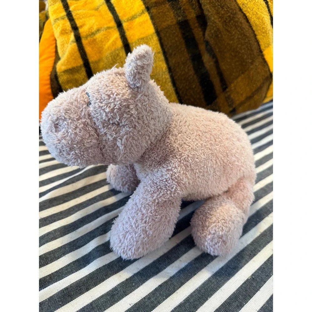 Carter's Pink Sherpa Hippo Plush Stuffed Animal Sleepy Eyes 2022 Kids Preferred